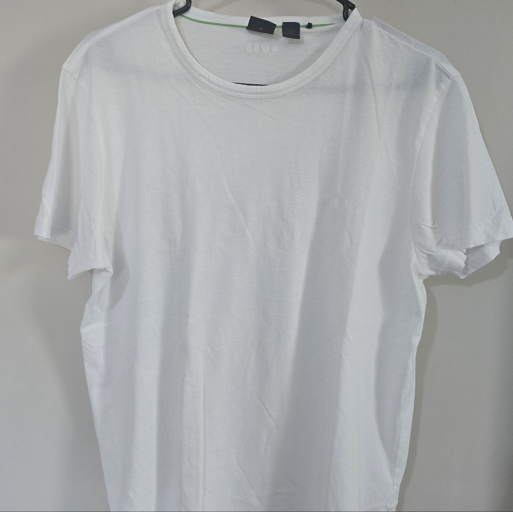 Boss White Short Sleeve Men's Tee